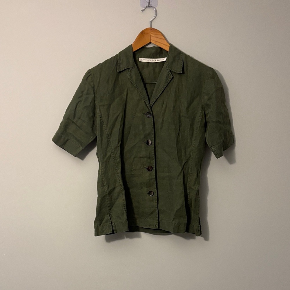 Fenn Wright Manson Forest Green Short Sleeve Jacket